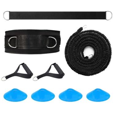 Imagem de Ycendelion Equipamento de treinamento Speed Agility, conjunto de faixas de resistência de 36 kg para melhorar a potência, força, treino de corpo inteiro para futebol, basquete, futebol, tênis, corrida