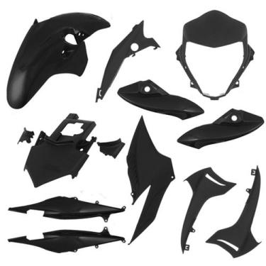 Imagem de Kit Carenagem 9 Peças Cromo Forte Moto Honda CB 300R 2010 2011 2012 Su