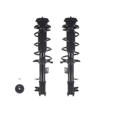 Imagem de PM Auto Par de 2 peças de substituição de montagem de mola de bobina de suspensão dianteira esquerda-direita para Suzuki SX4 2008-2013
