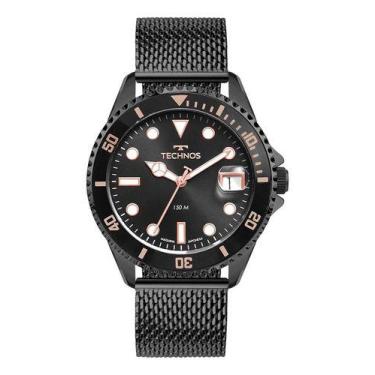Imagem de Relógio Technos Acqua 2415ed/1p Masculino Preto Ouro Rose Preto Ouro R
