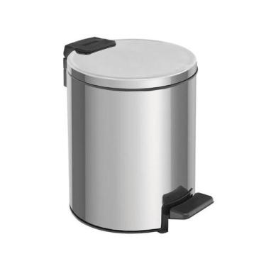 Imagem de Lixeira C/ Pedal Loop 3l Aco Inox C/ Acab. Polido (94547003) - Tramont