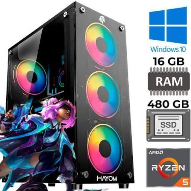 Imagem de Computador Gamer Amd Ryzen 5 5600Gt, 16Gb Ddr4, Ssd 480Gb - Sobraltech
