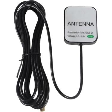 Imagem de Antena de navegação GPS com conector macho SMA antena GPS à prova d'água ativa para unidade de cabeça estéreo de carro, módulo de sistema de navegação GPS, caminhão, barco marítimo, rastreador GPS