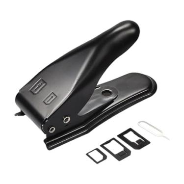 Imagem de Generic Cortador de cartão SIM Nano e Micro SIM, portátil, resistente, leve com adaptadores e pino de ejeção 2 em 1 para smartphone