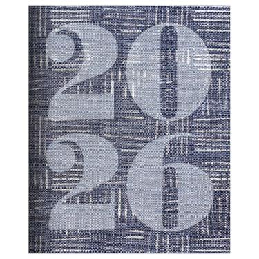 Imagem de TF Publishing Agenda mensal 2026 Basket Weave Blue Medium - 2 páginas com grades de calendário extragrande e instruções de planejamento - Agenda de 12 meses para escola e trabalho - 16,5 cm x 20,3 cm