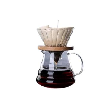 Imagem de Cafeteira Manual com Filtro em Vidro Borossilicato e Suporte de Bambu – Elegante e Sustentável, Design Moderno