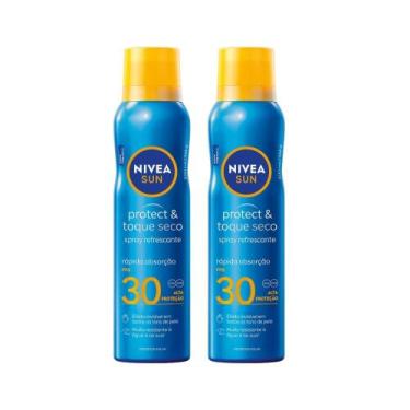 Imagem de Kit 2 NIVEA SUN Protetor Solar Spray Protect & Toque Seco FPS 30 200ml