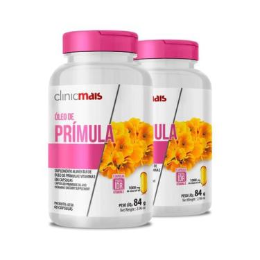 Imagem de Kit 2 Óleo De Prímula 1000Mg Clinicmais 60 Cápsulas