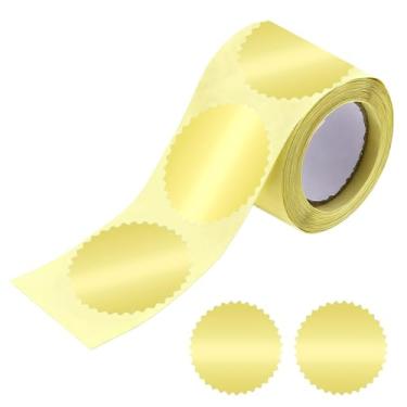 Imagem de Rrlihjgu Autocolantes para Envelopes - Etiquetas Autoadesivas com Borda Serrilhada para Certificados | 100 Peças Etiqueta Autoadesiva Para Certificado Notarial - Para Arquivo De Documentos Prémios