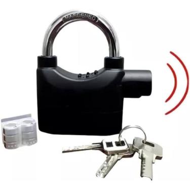 Imagem de Super Cadeado Antifurto Alarme Prova D`Agua Bicicleta Moto