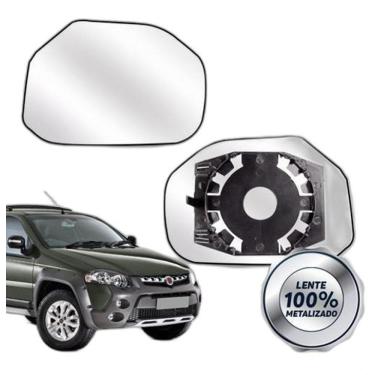 Imagem de Lente Retrovisor Palio 2009 A 2011 Adventure Strada Com Base