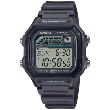 Imagem de Relógio CASIO Illuminator digital masculino WS-1600H-8AVDF
