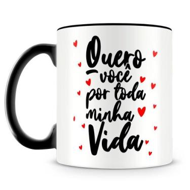 Imagem de Caneca Personalizada Por Toda Minha Vida com Foto - Amo Canecas