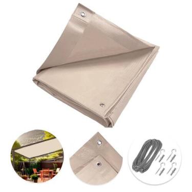 Imagem de Tela Lona Areia 2.70x2 M Impermeável Shade Lux + Kit - Cikala