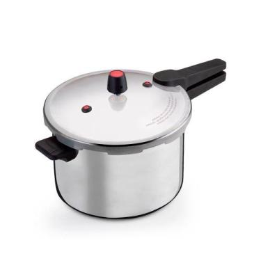 Imagem de Panela De Pressão 10 Litros Alumínio Fechamento Externo Segura Rápida 