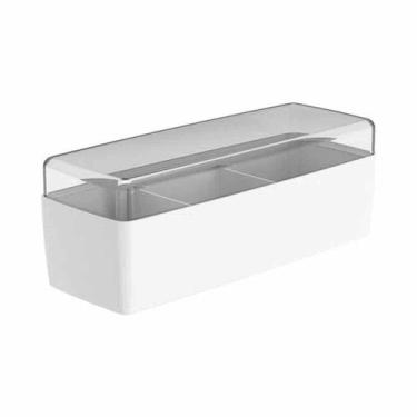 Imagem de Porta-Sachê Com Tampa Bistrô Branco Ou