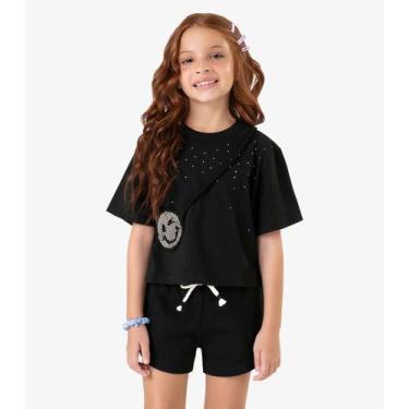Imagem de Blusa Infantil em Meia Malha Rovi Kids Preto - Rovitex Kids, 4, Preto