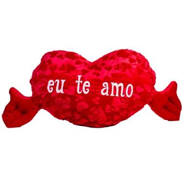 Imagem de Pelúcia Coração E Frase 120 x60 Cm