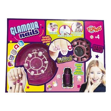 Imagem de Brinquedo Decora Unhas Infantil com Adesivos, Glamour Nails - Toyng