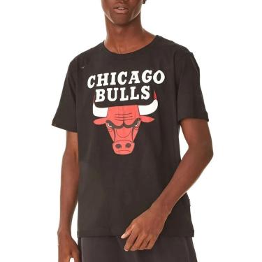 Imagem de Camiseta CLassic NBA Chicago Bulls Preta-Masculino