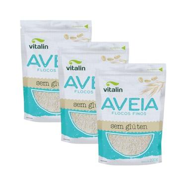 Imagem de Kit 3 Pouchs de Aveia em Flocos Finos sem Glúten - Vitalin