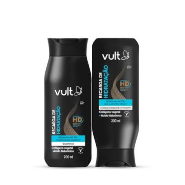Imagem de Vult Combo Cabelos Recarga de Hidratação: Shampoo 200ml + Condicionador 200ml