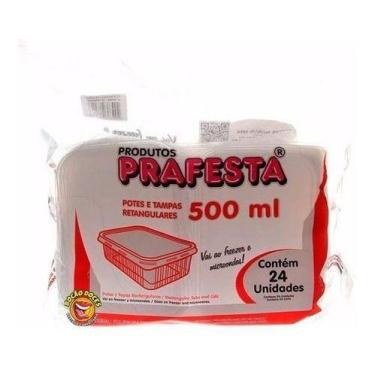 Imagem de Pote Micro E Freezer 500ml Prafesta C/48u Marmita Fitness - jsn