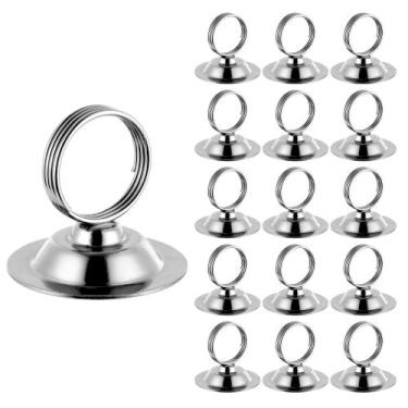 Imagem de Porta-cartões de mesa Urban Deco 16 PK Steel Silver 2.16"