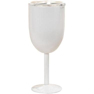Imagem de Taça De Vinho De Aço Inoxidável Com Dupla Camada, Copo De Vinho De Grande Capacidade, White