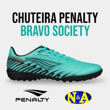 Imagem de Chuteira Penalty Bravo Society Verde Lançamento Oficial Original, Verd