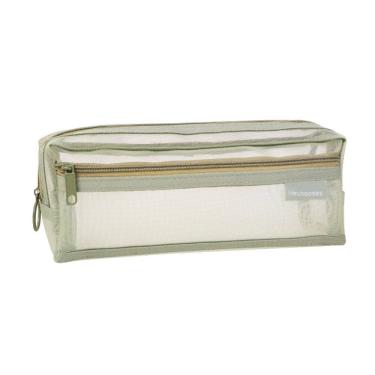 Imagem de Estojo de lápis de malha transparente de dupla camada de grande capacidade