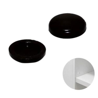 Imagem de Tampinha Para Parafuso Clp Cor Preta - 100 Unidades - Dmt, CLP, Plásti