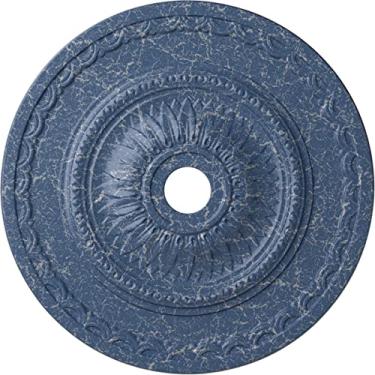 Imagem de Medalhão de teto Ekena Millwork CM29SFACS, 29-1/2 x 3-5/8 x 1-5/8, cobre antigo, 29 1/2"OD x 3 5/8"ID x 1 5/8"P (Fits Canopies up to 5 5/8"), Hand-Painted Americana Crackle