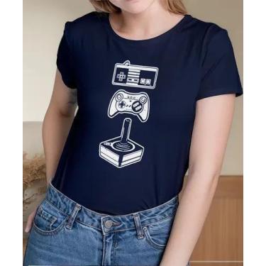 Imagem de Camiseta Camisa de Algodão Adulto Masculina Feminina Gamer Geek Videog