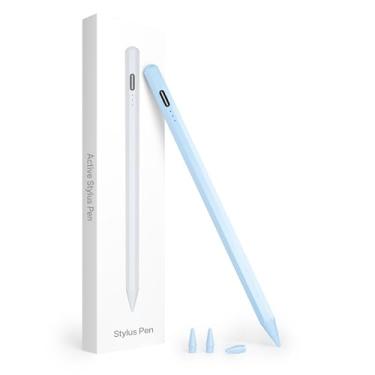 Imagem de ANYQOO Lápis para Apple iPad A16/10ª geração, caneta Stylus para iPad A16/11-6ª geração, Air 27.9 cm/33.0 cm M3/M2/5th-3rd, Pro 33.0 cm/27.9 cm/M4/32.8 cm, Mini A17 Pro/6/5th