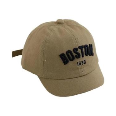 Imagem de Boné De Algodão Bordado Para Meninas E Meninos, Boné Casual Hip Hop Co