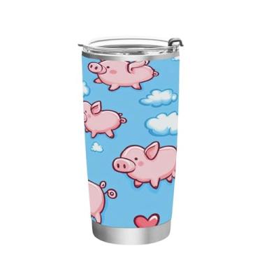 Imagem de Wassud Copo de 340 g com tampa e canudo de parede dupla de aço inoxidável com isolamento térmico para bebidas frias e quentes