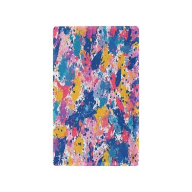 Imagem de CEBUGI Placa de cobertura para interruptor de luz, padrão colorido, capa de tomada duplex, capa de placa de parede inquebrável, tamanho padrão 11 x 6 cm