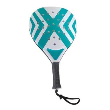 Imagem de Dynwave Raquete de Padel Leve, Antiderrapante, com Bolsa de Armazenamento, Raquete Profissional para Treinamento e Lazer na Praia, Listras Verdes E Brancas