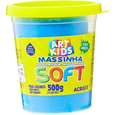 Imagem de Massinha Massa De Modelar Infantil - 500 Gramas (Azul)
