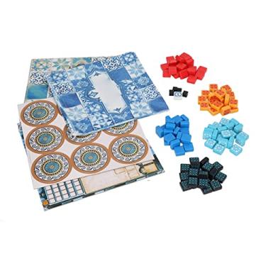 Imagem de TOPINCN Jogo de Tabuleiro de Estratégia, Mosaico de Colocação de Ladrilhos, Jogo de Interação Familiar Com Pensamento Estratégico para Crianças e Pais