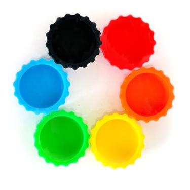 Imagem de 15 peças de tampas de garrafa de silicone reutilizáveis - vedação resistente a vazamentos para garrafas de cerveja, refrigerante e cerveja caseira, sem BPA, pode ser lavada na lava-louças (10)