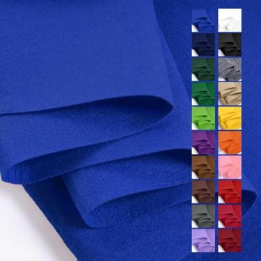 Imagem de Ribreeze Lençol de tecido de feltro azul royal 91,4 cm x 91,4 cm (1 jarda quadrada) 1 mm de espessura, perfeito para artesanato, costura e decoração de patchwork, projetos vendidos pela The Yard