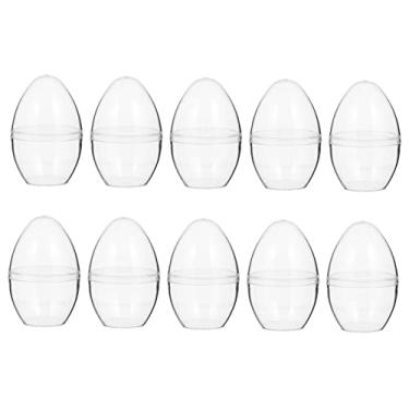 Imagem de DOITOOL 10 peças de forma transparente preenchível para artesanato, ornamentos transparentes reutilizáveis para Páscoa, Natal, casamentos e festas para decoração de casa