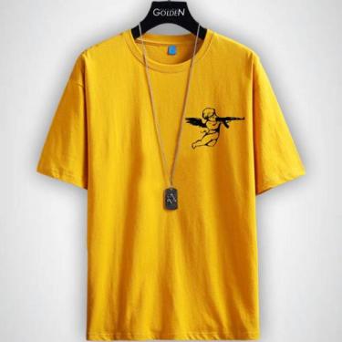 Imagem de Camiseta StreetWear 100 % Algodão Anjo Ak47 Lançamento Envio Imediato,