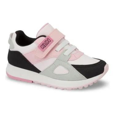 Imagem de Tênis Infantil Klin Walk Feminino Tira Autocolante Confortável Resiste