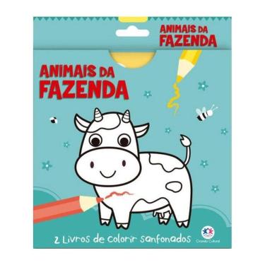 Imagem de Animais Da Fazenda - 2 Livros De Colorir Sanfonados