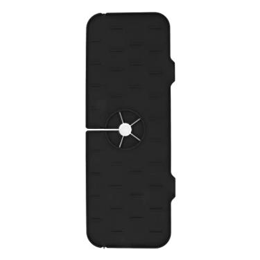 Imagem de Mingzhe Tapete de Torneira de Pia Silicone Almofada Drenagem água Durável para Cozinha (Preta)