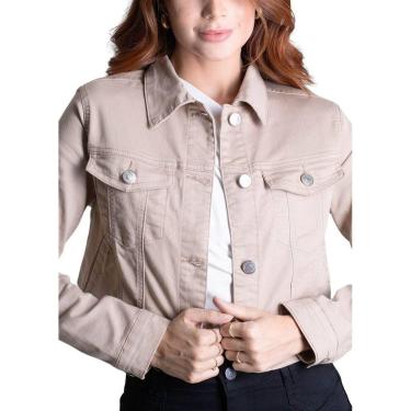 Imagem de Jaqueta Sarja Sawary - 278604 - Marrom GG-Feminino