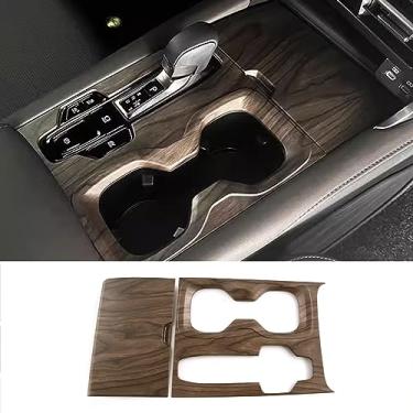 Imagem de KELEIMAI Acessórios de carro adequados para Lexus RX 2023-2026 RX350 RX350h RX500h Painel de mudança de marchas interior e guarnições da tampa do suporte do copo do console central (madeira pêssego